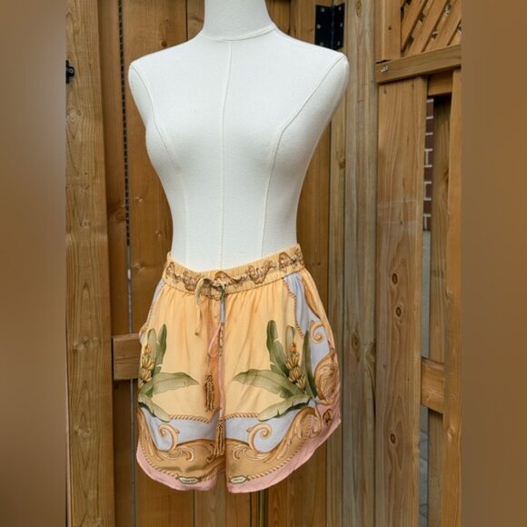 🆕 FARM Rio 🧿 NWOT Multicolor Banana Royalty Kaleidoscope Shorts, Sz S - Picture 4 of 14